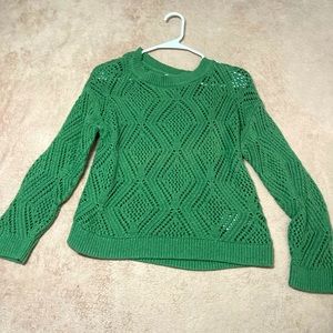 Green Knitted/ Crochet Sweater